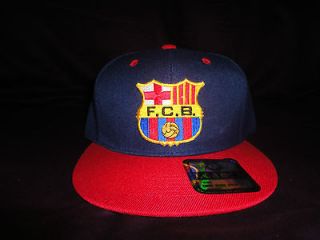 FC Barcelona Two tone Snap Back Flat Build Hat Cap