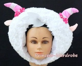 For Halloween Cute Sheep Goat Wool Hat Party Costume ONE Free Size 
