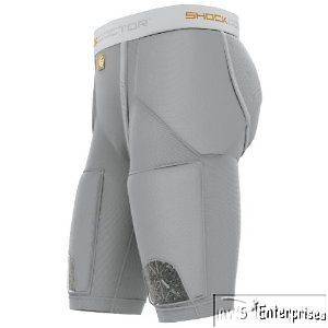 Shock Doctor 5 pad football compression shorts NEW Boys L White 544 02 