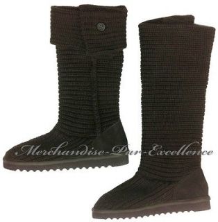 New KIRKLAND Cozy Classic Knit Crochet Boots Slouch Fold Down or up 