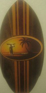 MINI HOME DECOR HANGING SUNSET MISSION BEACH CA SURFBOARD SIGN 