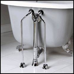   PAIR WATER SUPPLY LINES FOR CLAWFOOT BATH TUB ON LEGS NICE QUALITY