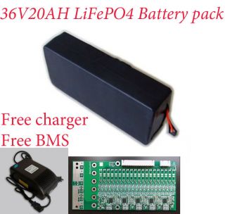 36V 25AH LiFePo4 Electric Bicycle Battery Scooter EBike Rechargeable 3 