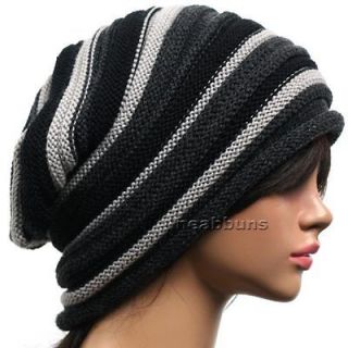 men women beautiful designer Slouch BEANIE head wrap winter Hats ski 
