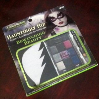 RockStar/Vampire/Evil Queen Costume Makeup Stencil Kit/Eyeliner/Cream