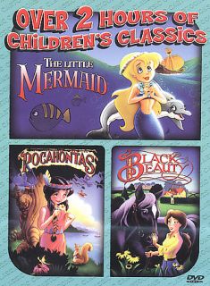 Little Mermaid Pocahontas Black Beauty DVD, 2003