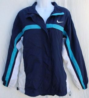 Womens Nike TRACK Jacket WINDBREAKER Zip Front LINED Athletic Sport 
