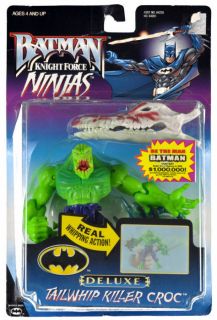   Batman Knight Force Ninjas Tailwhip Killer Croc Deluxe Action Figure