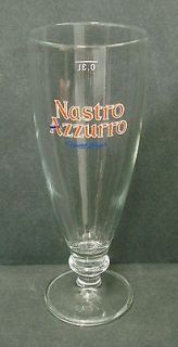 NASTRO AZZURO EXPORT LAGER PERONI 0.3 LITRE STEMMED GLASS PUB HOME 