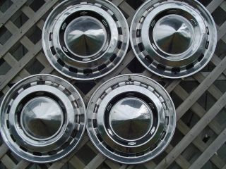 1956 CHEVROLET CHEVY BELAIR NOMAD BEL AIR HUBCAPS WHEEL COVERS ANTIQUE 