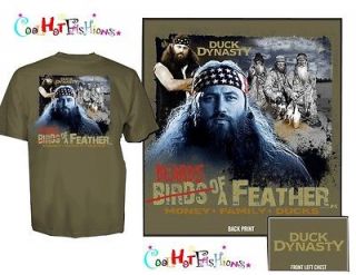 Duck Dynasty Birds Beards of a Feather Shirt Jase Si Phil Willie Shirt 