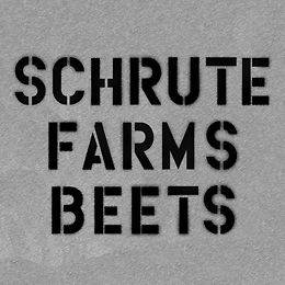 SCHRUTE FARMS BEETS Dwight The Office Dunder Scott Farmer FLEECE CREW 
