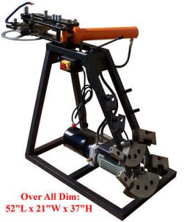 Electric Powered 10 Ton Hydraulic Pipe Tube Bender Bending 110 Volt 
