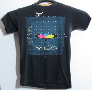 Original Vintage 1984 Yes 90125 Concert Tour T Shirt Genesis King 
