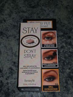 Benefit Stay Dont Stray Concealer & Eyeshadow Primer~NIB~FUL​L SIZE 