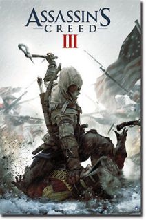 ASSASSINS CREED 3   VIDEO GAME POSTER   22x34 SHRINK WRAPPED   NEW 