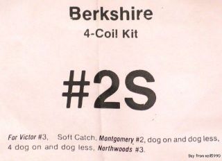 Berkshire Four Coil Trap Kits #2 Fits Victor #3,Mont #2,Northwoods 3 