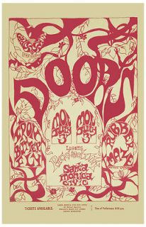 Psychedelic: Jim Morrison & The Doors at Santa Monica Concert Poster 