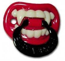 Halloween Billy Bob Baby Dummy Little Vampire Fangs Teeth Pacifier 