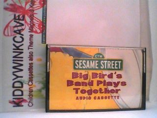 SESAME STREET Big Birds Band Plays Together Cassette Tape Children
