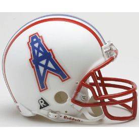 Riddell Houston Oilers 1981 1996 Throwback Replica Mini Helmet