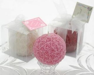 New Rose Flower Ball Candle Wedding Birthday Party J001