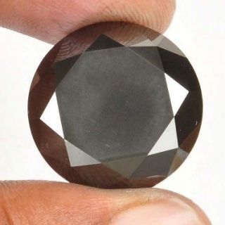 Natural Jet Black Loose Diamond Round Shape Certified 9.02 Ct ~For 