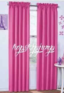   42 X 84 Panel Blackout Drape Curtain Raspberry (Hot Pink)~NIP