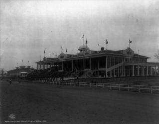 1906 Oak Lawn Jockey Club, Hot Springs, Ark photo Vintage Black 