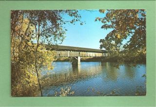 NEWBURY, VT Postcard  COVE​RED BRIDGE  WILL REMOVE ITEM IF NOT SOLD 