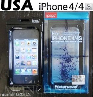   iPhone 4 4S Waterproof Case Proof for Life in Water Dirt Snow BLACK