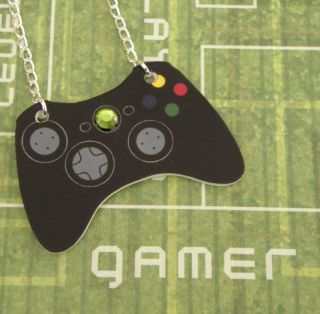 GIRL GAMER Xbox 360 ELITE Black Video Games Controller Necklace 
