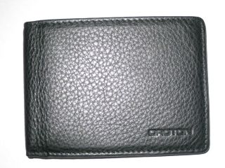   Oroton Slim Black Leather Mini Wallet Caprice In Box Genuine RRP$115