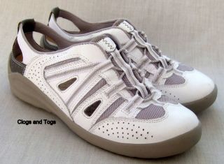 NEW EARTH SPIRIT FREEMONT WHITE LEATHER SHOES SIZE 4 / 37