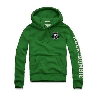   New Mens Abercrombie & Fitch By Hollister Hoodie Meacham Lake Green