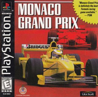 MONACO GRAND PRIX   Sony Playstation Game PS1 PS2 PS3 Black Label 