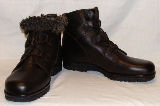 Maxine of Canada Mountain Brown Leather Shearling Boots 6.5 10.5 11 11 