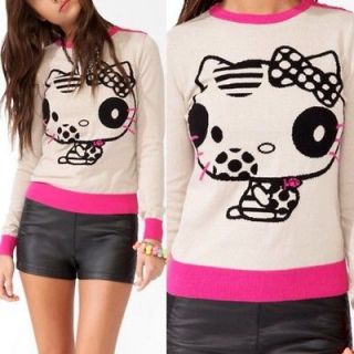 forever 21 spotted hello kitty sweater pink size small sold out