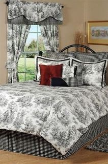 black and white toile curtains in Curtains, Drapes & Valances