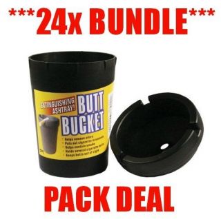 24x Butt Bucket Bundle Pack Deal Cigarette Extinguishing Ashtray BBQ 