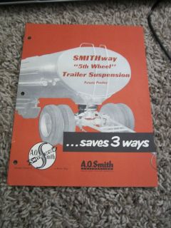 SMITH WAY SALES BROCHURE FOR TRUCK TRAILERS TEAMSTERS VINTAGE
