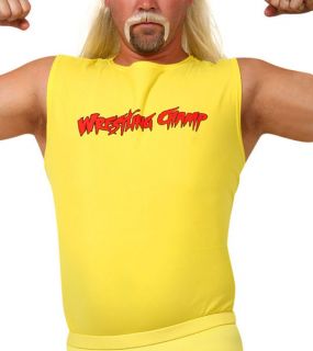 Adult Hulk Hogan Style Wrestling Costume Shirt