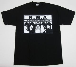 shirt Hip Hop Rap NWA Ice Cube Dr Dre Eazy E DJ Yella MC Ren 