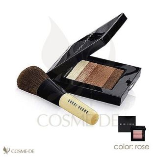 Bobbi Brown Shimmer Brick with Brush Set 0.4oz Makeup Cheek Color Rose 