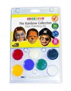 Snazaroo Face Paint Body Make Up Rainbow Clam