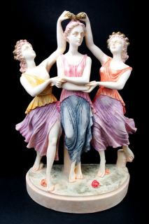 The Three Graces three charites Zeus s daughters resin polyeste​r 