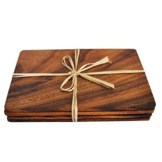 LUXURY ACACIA WOOD SET OF 4/8 TABLEMATS / PLACEMATS FROM THE PROVENCAL 