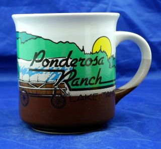 Ponderosa Ranch Lake Tahoe Bonanza Coffee Cup Cartwright Ranch House 