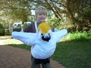 NEW* Kids Safari Wrap n Ride Plush Cockatoo Costume
