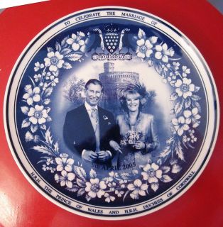Prince Charles and Camilla Parker Bowles Wedding Plate Wedgwood